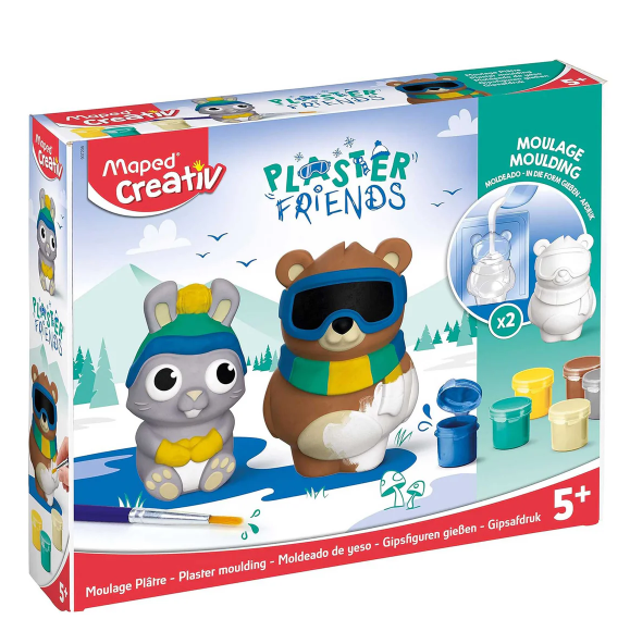 Gipsen figuren gieten - Knutselset Maped